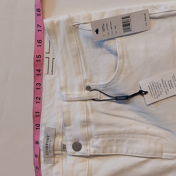 Liverpool Hanna crop flare women's Bone white size 16/33 - Picture 4 of 13